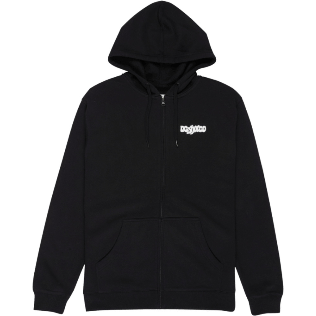 2026 DC Shoes Mens Eye Of The Storm Zip Thru Hoodie EDYSF03282 - Black